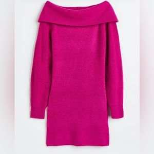 Off the Shoulder Bodycon Sweater Dress